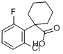 CAS:214263-04-4_1-(2-氯-6-氟苯基)环烷酸的分子结构