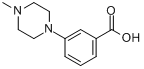 CAS:215309-01-6_3-(4-甲基-1-哌嗪)苯甲酸的分子结构