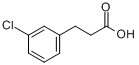 CAS:21640-48-2_3-(3-氯苯基)丙酸的分子结构