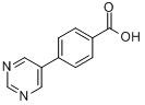 CAS:216959-91-0_4-(嘧啶-5-基)苯甲酸的分子结构