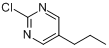 CAS:219555-98-3_2-氯-5-丙基嘧啶的分子结构
