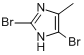 CAS:219814-29-6_2,5-二溴-4-甲基咪唑的分子结构