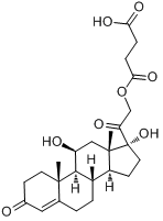 CAS:2203-97-6_氢化可的松琥珀酸酯的分子结构