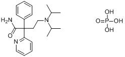 CAS:22059-60-5_磷酸丙吡胺的分子结构
