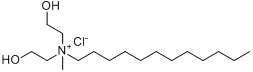 CAS:22340-01-8_(һ)׻ʮȻӢƣAmmonium,bis(2-hydroxyethyl)methyldodecyl-,chlorideķӽṹ