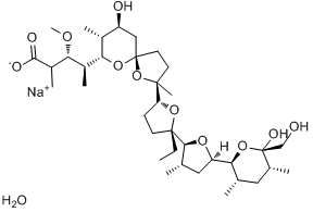 CAS:22373-78-0_莫能菌素钠盐的分子结构