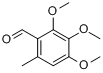 CAS:22383-85-3_2,3,4-三甲氧基-6-甲基苯甲醛的分子结构