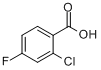 CAS:2252-51-9_2-氯-4-氟苯甲酸的分子结构