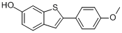 CAS:225648-21-5_2-(4-甲氧基苯基)苯并噻吩-6-醇的分子结构