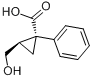 CAS:22613-99-6_trans-2-(Hydroxymethyl)-1-phenylcyclopropanecarboxylicacidķӽṹ