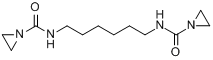 CAS:2271-93-4_N,N'-1,6-己二基双(1-氮丙啶酰胺)的分子结构