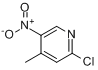 CAS:23056-33-9_2-氯-5-硝基-4-甲基吡啶的分子结构