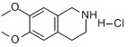 CAS:2328-12-3_6,7-二甲氧基-1,2,3,4-四氢异喹啉盐酸盐的分子结构