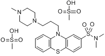 CAS:2347-80-0_甲磺酸硫达唑嗪的分子结构