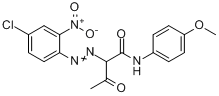 CAS:23739-66-4_2-[(4-氯-2-硝基苯基)偶氮]-N-(4-甲氧基苯基)-3-氧代]丁酰胺的分子结构