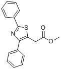 CAS:23821-92-3_2,4-二苯基5-基 噻唑乙酸甲酯的分子结构