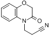CAS:23866-12-8_2,3-二氢-3-羰基-4H-1,4-苯并�f嗪-4-丙正离子基腈的分子结构