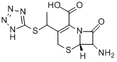 CAS:24209-38-9_7-氨基-3-(1-甲基-1H-四唑-5-硫代甲基)-8-氧代-5-硫杂-1-氮杂双环[4.2.0]辛-2-烯-2-羧酸的分子结构
