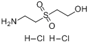 CAS:24304-83-4_2-[(氨基乙基)砜基]乙醇盐酸盐的分子结构