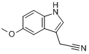 CAS:2436-17-1_5-甲氧基吲哚-3-乙腈的分子结构