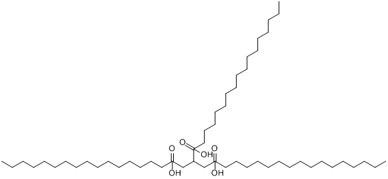 CAS:2438-40-6_甘油三十七烷酸酯的分子结构
