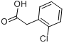 CAS:2444-36-2_邻氯苯乙酸的分子结构