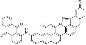 CAS:2459-82-7_3-[(9,10-二氢-9,10-二氧-1-蒽基)氨基]-蒽并[2,1,9-MNA]苯[6,7]吲唑[2,3,4-FGH]吖啶-5,10-二酮的分子结构