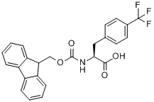 CAS:247113-86-6_FMOC-L-4-三氟甲基苯丙氨酸的分子结构