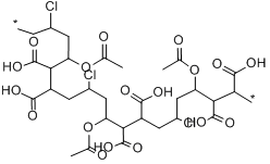CAS:25085-82-9_聚乙烯、乙酸乙烯酯、马来酸酐共聚树脂的分子结构