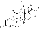 CAS:25122-46-7_丙酸氯倍他索的分子结构