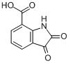 CAS:25128-35-2_2,3-二氧代-7-吲哚啉羧酸的分子结构