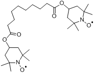 CAS:2516-92-9_双(2,2,6,6-四甲基-4-哌啶基)癸二酸酯氮氧自由基的分子结构