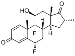 CAS:25256-97-7_(6a,11b,16a)-6,9-二氟-11-羟基-16-甲基雄甾-1,4-二烯-3,17-二酮的分子结构