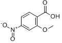 CAS:2597-56-0_2-甲氧基-4-硝基苯甲酸的分子结构