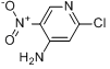 CAS:2604-39-9_2-氯-4-氨基-5-硝基吡啶的分子结构