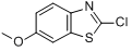 CAS:2605-14-3_2-氯-6-甲氧基苯并噻唑的分子结构