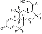 CAS:2607-06-9_双氟可龙的分子结构
