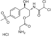 CAS:2611-61-2_甲砜霉素甘氨酸酯盐酸盐的分子结构