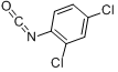 CAS:2612-57-9_2,4-二氯苯基异氰酸酯的分子结构