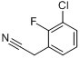 CAS:261762-98-5_3-氯-2-氟苯乙腈的分子结构