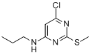 CAS:261765-64-4_4-氯-2-甲硫基-6-(丙基氨基)嘧啶的分子结构