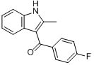 CAS:26206-00-8_(4-Fluorophenyl)(2-methyl-1H-indol-3-yl)methanoneķӽṹ