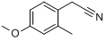 CAS:262298-02-2_4-甲氧基-2-甲基苯乙腈的分子结构