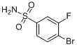 CAS:263349-73-1_4-溴-3-氟苯磺酰胺的分子结构
