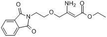 CAS:265136-65-0_3-氨基-4-(2-邻苯二甲酰亚氨基乙氧基)巴豆酸乙酯的分子结构