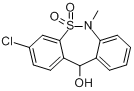 CAS:26723-60-4_3-氯-6,11-二氢-6-甲基二苯并[c,f][1,2]硫氮杂卓-11-醇5,5-二氧化物的分子结构