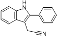 CAS:27005-52-3_2-苯基吲哚-3-乙腈的分子结构