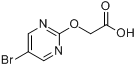 CAS:270912-79-3_2-[(5-溴-2-嘧啶)氧基]乙酸的分子结构