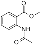 CAS:2719-08-6_2-(乙酰氨基)苯甲酸甲酯的分子结构