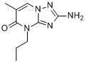 CAS:27277-00-5_2-氨基-6-甲基-4-丙基-[1,2,4]三唑并[1,5-a]嘧啶-5-酮的分子结构